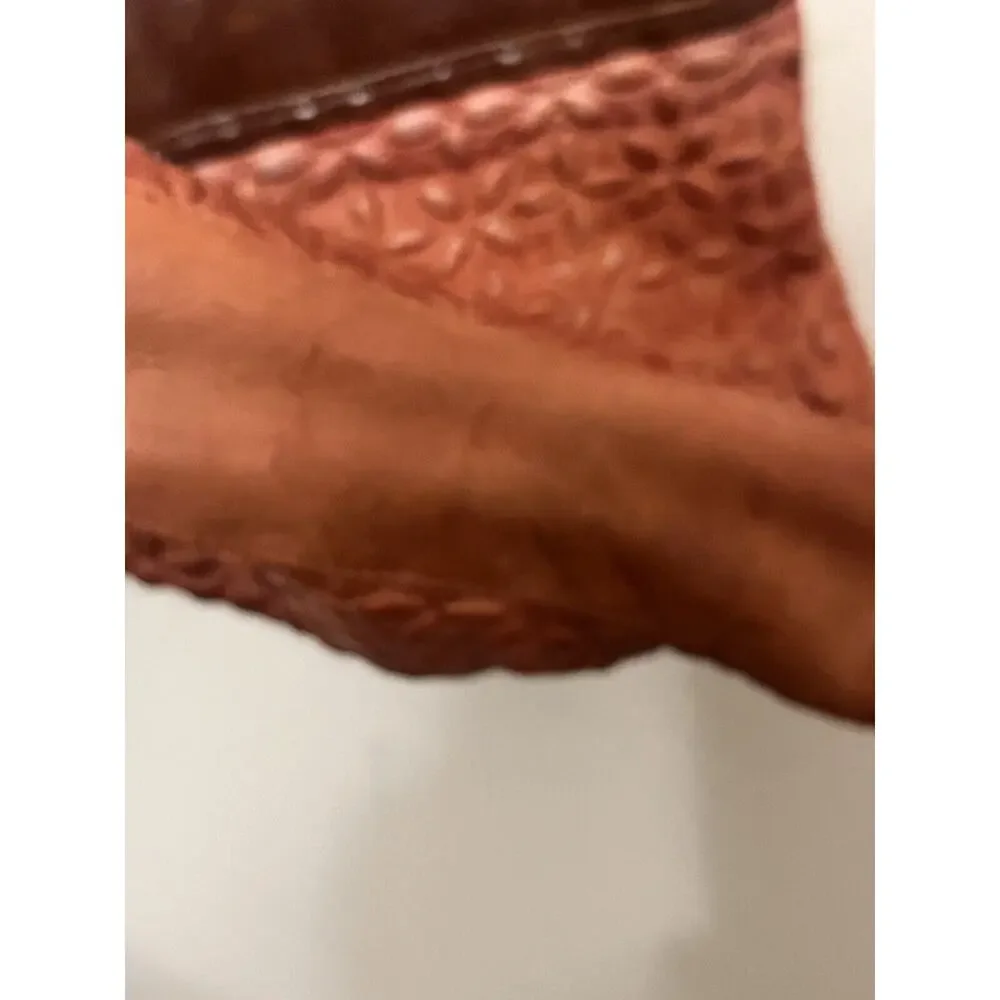 Anabaglish Floral Quilted Crossbody Bag Shoulder Handbag Zip Top Rust Sundance - Picture 10 of 14